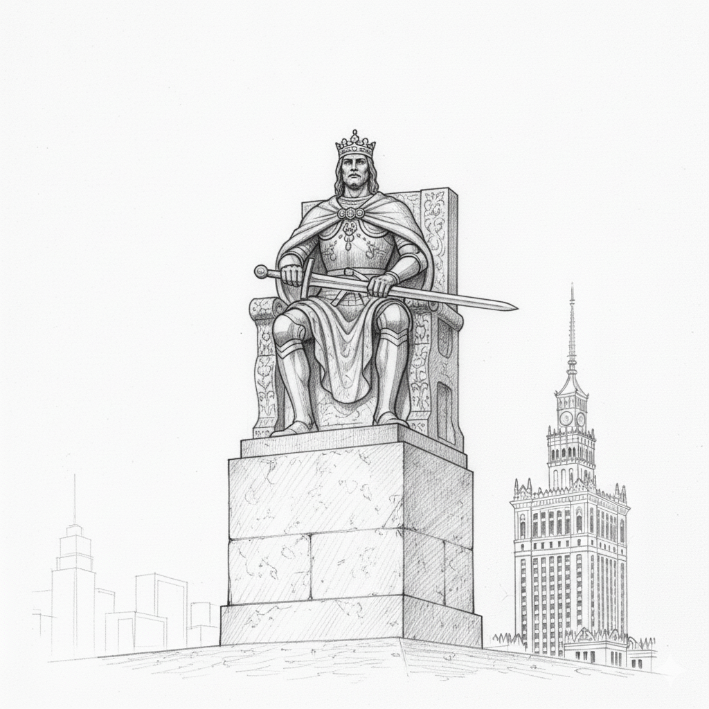 Szkic pomnika Bolesława Chrobrego 1