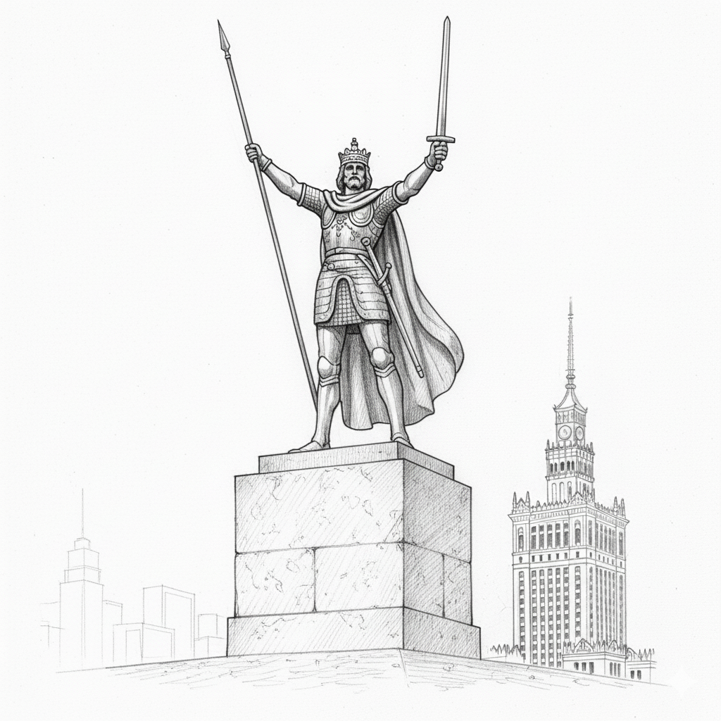 Szkic pomnika Bolesława Chrobrego 2