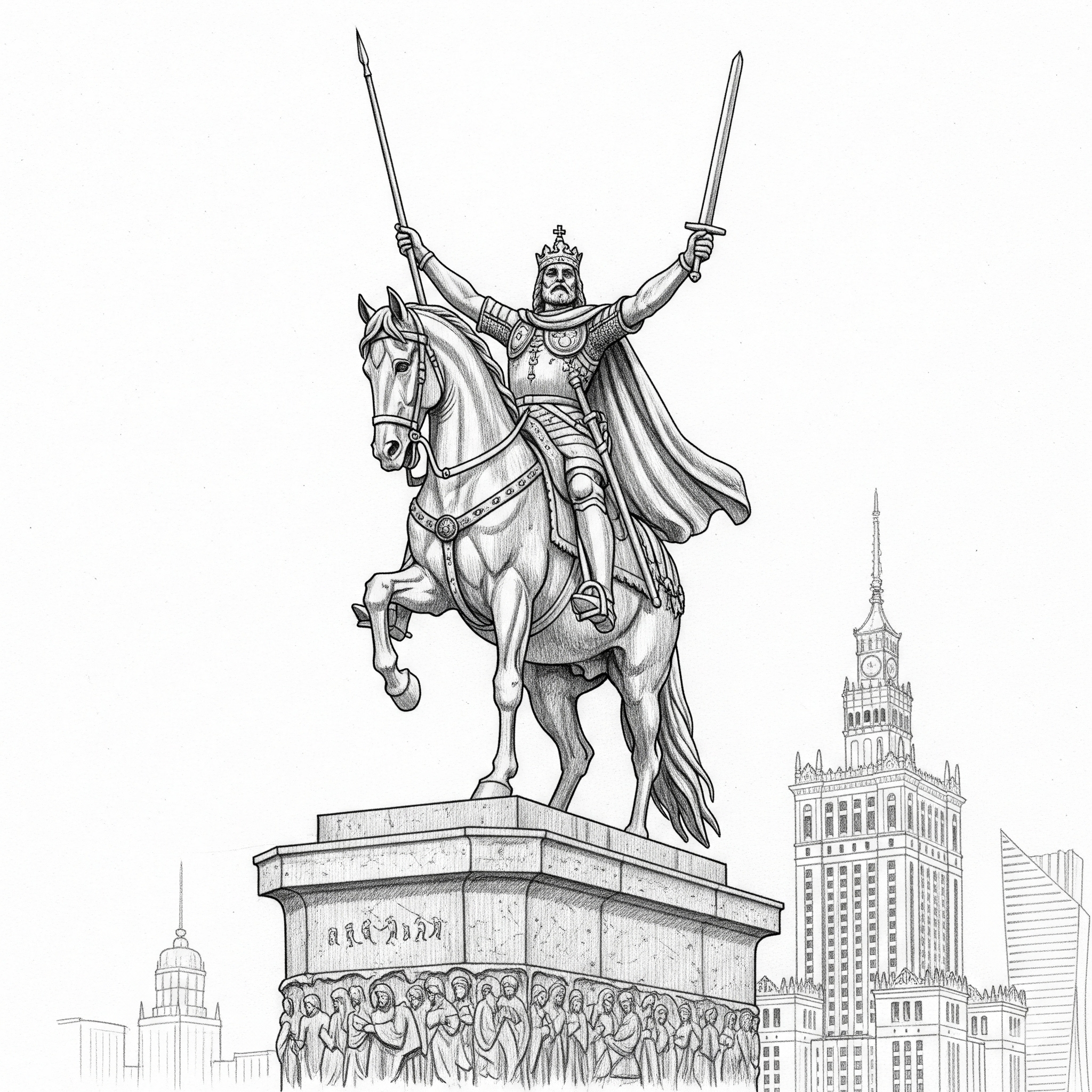 Szkic pomnika Bolesława Chrobrego 3